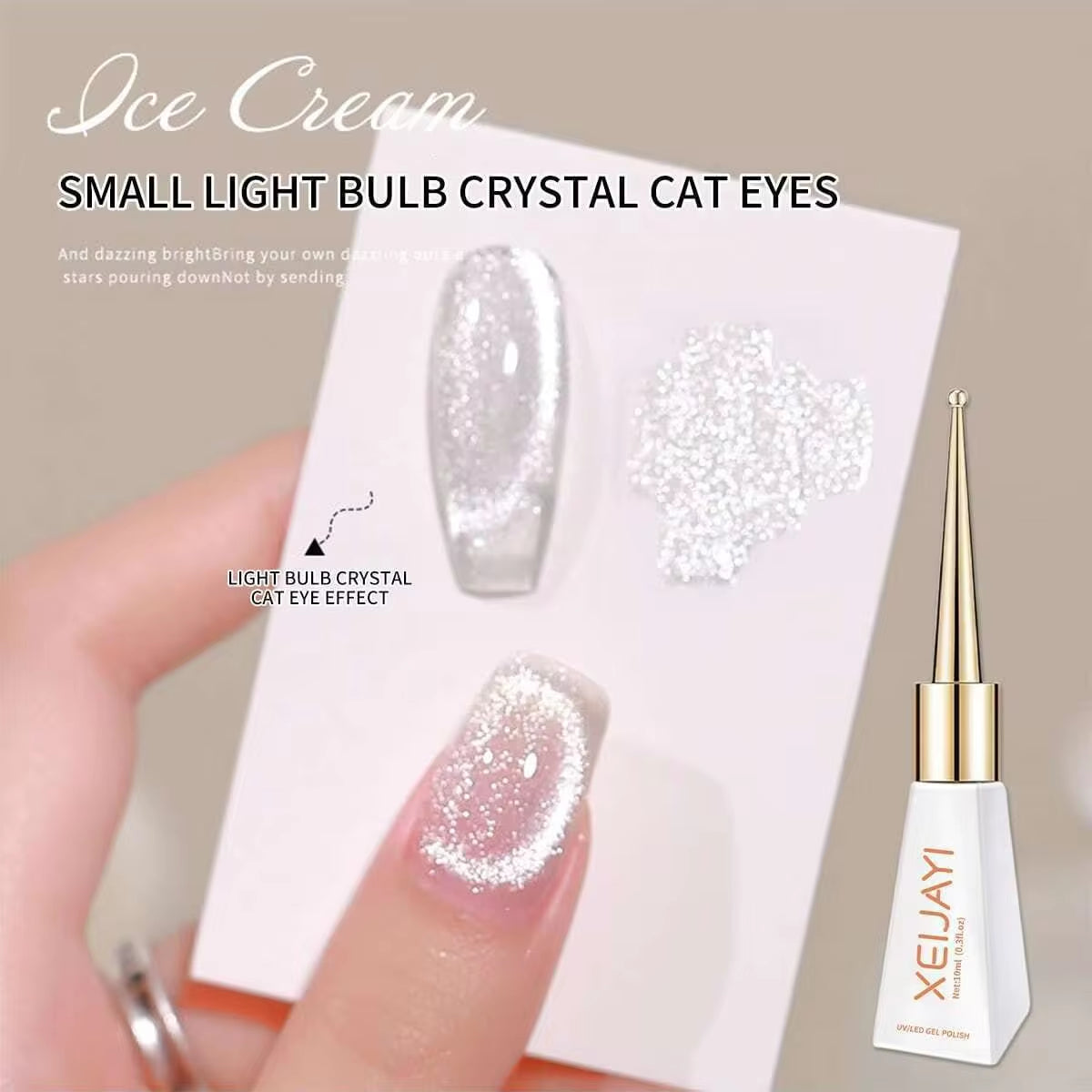 Magnetic Gel Purple Color Reflective Glitter Cat Eye Gel Polish 자석젤 Semi-Permanent Nail Polish UV Venalisa for Manicure