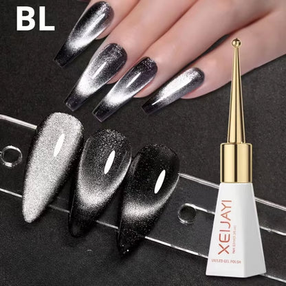 Magnetic Gel Purple Color Reflective Glitter Cat Eye Gel Polish 자석젤 Semi-Permanent Nail Polish UV Venalisa for Manicure