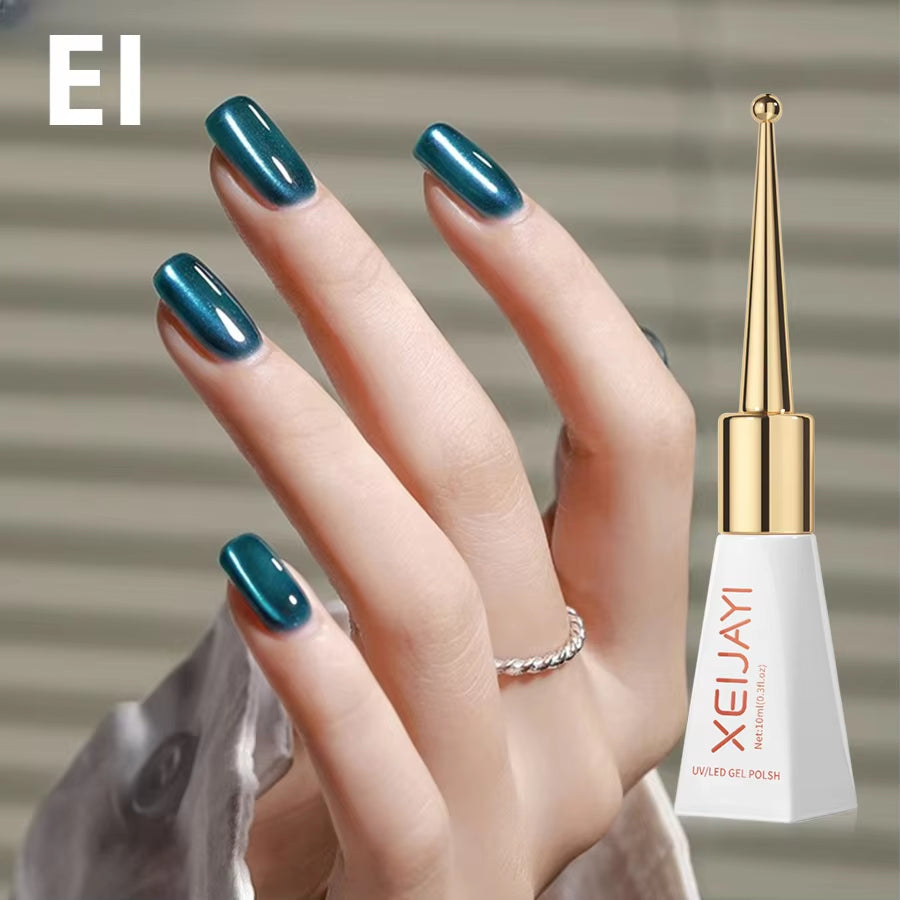 Magnetic Gel Purple Color Reflective Glitter Cat Eye Gel Polish 자석젤 Semi-Permanent Nail Polish UV Venalisa for Manicure