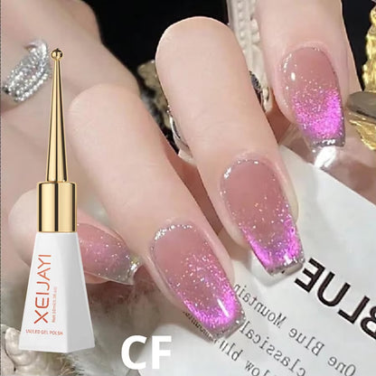 Magnetic Gel Purple Color Reflective Glitter Cat Eye Gel Polish 자석젤 Semi-Permanent Nail Polish UV Venalisa for Manicure